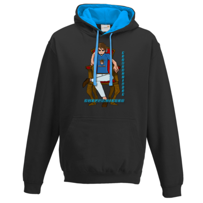 Motiv: Two-Tone Hoodie - Chefpanierer - bestimme auf Wunsch Details wie Produkt, Grösse, Farbe und Position selbst ! Motiv: Two-Tone Hoodie - Chefpanierer