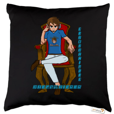 Motiv: Kissen Baumwolle - Chefpanierer - bestimme auf Wunsch Details wie Produkt, Grösse, Farbe und Position selbst ! Motiv: Kissen Baumwolle - Chefpanierer