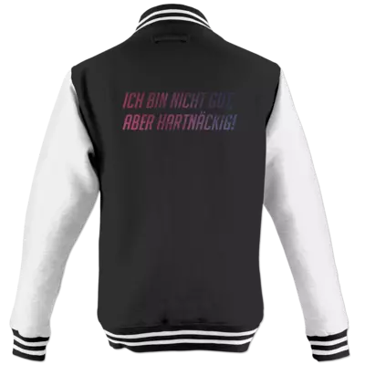 Motiv: College Jacke - Glu3cifer Credo - bestimme auf Wunsch Details wie Produkt, Grösse, Farbe und Position selbst ! Motiv: College Jacke - Glu3cifer Credo