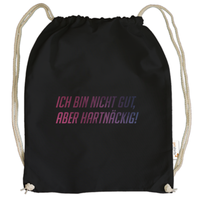 Motiv: Cotton Gymsac - Glu3cifer Credo - bestimme auf Wunsch Details wie Produkt, Grösse, Farbe und Position selbst ! Motiv: Cotton Gymsac - Glu3cifer Credo