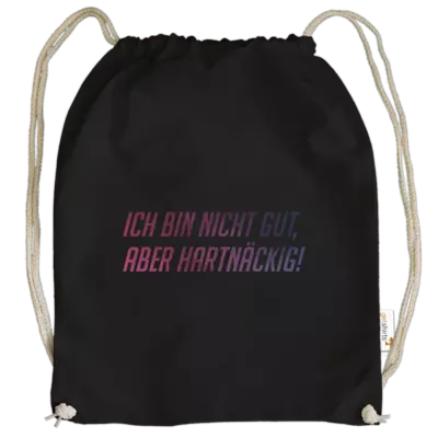 Motiv: Cotton Gymsac - Glu3cifer Credo - bestimme auf Wunsch Details wie Produkt, Grösse, Farbe und Position selbst ! Motiv: Cotton Gymsac - Glu3cifer Credo