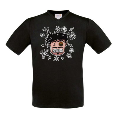 Motiv: T-Shirt V-Neck FAIR WEAR - Teilzeit-Salzig - bestimme auf Wunsch Details wie Produkt, Grösse, Farbe und Position selbst ! Motiv: T-Shirt V-Neck FAIR WEAR - Teilzeit-Salzig