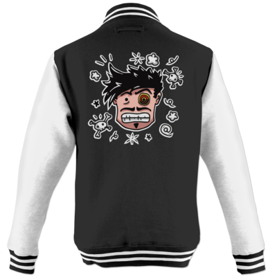 Motiv: College Jacke - Teilzeit-Salzig - bestimme auf Wunsch Details wie Produkt, Grösse, Farbe und Position selbst ! Motiv: College Jacke - Teilzeit-Salzig
