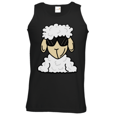 Motiv: Athletic Vest - ZOS Schaf mit Sonnenbrille - bestimme auf Wunsch Details wie Produkt, Grösse, Farbe und Position selbst ! Motiv: Athletic Vest - ZOS Schaf mit Sonnenbrille