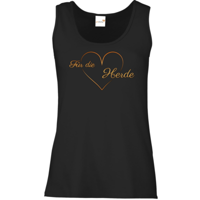 Motiv: Tank Top Damen Classic - Für die Herde - Herz - bestimme auf Wunsch Details wie Produkt, Grösse, Farbe und Position selbst ! Motiv: Tank Top Damen Classic - Für die Herde - Herz