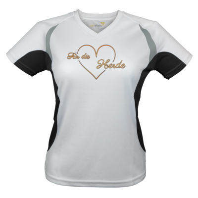 Motiv: Laufshirt Lady Running T - Für die Herde - Herz - bestimme auf Wunsch Details wie Produkt, Grösse, Farbe und Position selbst ! Motiv: Laufshirt Lady Running T - Für die Herde - Herz