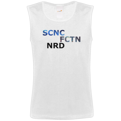 Motiv: Athletic Vest FAIR WEAR - Science Fiction Nerd | SCNC FCTN NRD - bestimme auf Wunsch Details wie Produkt, Grösse, Farbe und Position selbst ! Motiv: Athletic Vest FAIR WEAR - Science Fiction Nerd | SCNC FCTN NRD