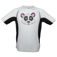 Motiv: Laufshirt Running T - Panda - bestimme auf Wunsch Details wie Produkt, Grösse, Farbe und Position selbst ! Motiv: Laufshirt Running T - Panda
