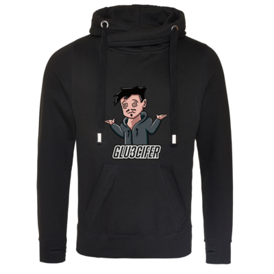 Motiv: Cross Neck Hoodie - Whats Up!? - bestimme auf Wunsch Details wie Produkt, Grösse, Farbe und Position selbst ! Motiv: Cross Neck Hoodie - Whats Up!?