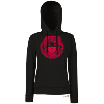 Motiv: Hoodie Damen Classic - GANG - Pink - bestimme auf Wunsch Details wie Produkt, Grösse, Farbe und Position selbst ! Motiv: Hoodie Damen Classic - GANG - Pink