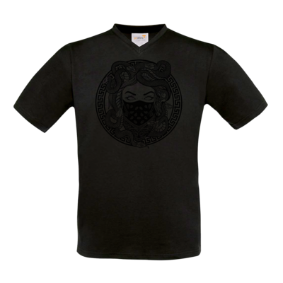 Motiv: T-Shirt V-Neck FAIR WEAR - GANG - Black - bestimme auf Wunsch Details wie Produkt, Grösse, Farbe und Position selbst ! Motiv: T-Shirt V-Neck FAIR WEAR - GANG - Black