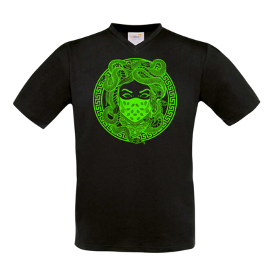 Motiv: T-Shirt V-Neck FAIR WEAR - GANG - Neon - bestimme auf Wunsch Details wie Produkt, Grösse, Farbe und Position selbst ! Motiv: T-Shirt V-Neck FAIR WEAR - GANG - Neon