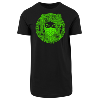 Motiv: Shaped Long Tee - GANG - Neon - bestimme auf Wunsch Details wie Produkt, Grösse, Farbe und Position selbst ! Motiv: Shaped Long Tee - GANG - Neon