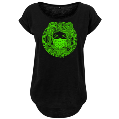 Motiv: Ladies Long Slub Tee - GANG - Neon - bestimme auf Wunsch Details wie Produkt, Grösse, Farbe und Position selbst ! Motiv: Ladies Long Slub Tee - GANG - Neon