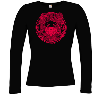 Motiv: Longsleeve Damen Organic - GANG - Pink - bestimme auf Wunsch Details wie Produkt, Grösse, Farbe und Position selbst ! Motiv: Longsleeve Damen Organic - GANG - Pink
