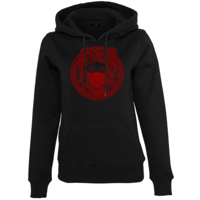 Motiv: Womens Heavy Hoody - GANG - Red - bestimme auf Wunsch Details wie Produkt, Grösse, Farbe und Position selbst ! Motiv: Womens Heavy Hoody - GANG - Red