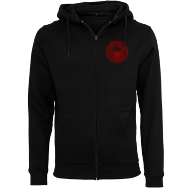 Motiv: Heavy Zip-Hoodie - GANG - Red - bestimme auf Wunsch Details wie Produkt, Grösse, Farbe und Position selbst ! Motiv: Heavy Zip-Hoodie - GANG - Red