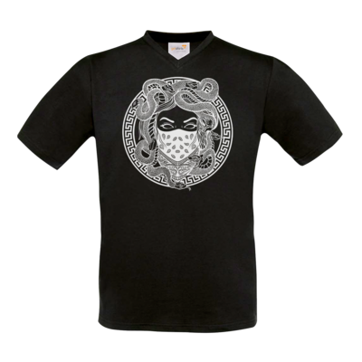 Motiv: T-Shirt V-Neck FAIR WEAR - GANG - White - bestimme auf Wunsch Details wie Produkt, Grösse, Farbe und Position selbst ! Motiv: T-Shirt V-Neck FAIR WEAR - GANG - White