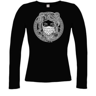 Motiv: Longsleeve Damen Organic - GANG - White - bestimme auf Wunsch Details wie Produkt, Grösse, Farbe und Position selbst ! Motiv: Longsleeve Damen Organic - GANG - White