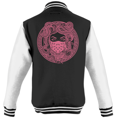 Motiv: College Jacke - GANG - Rosa - bestimme auf Wunsch Details wie Produkt, Grösse, Farbe und Position selbst ! Motiv: College Jacke - GANG - Rosa