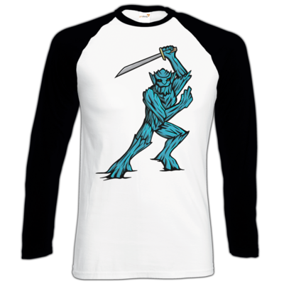 Motiv: Longsleeve Baseball T - Sword - bestimme auf Wunsch Details wie Produkt, Grösse, Farbe und Position selbst ! Motiv: Longsleeve Baseball T - Sword