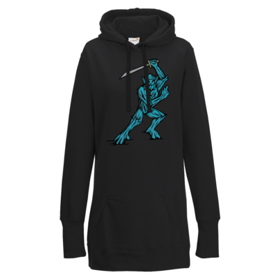 Motiv: Lady Longline Hoodie - Sword - bestimme auf Wunsch Details wie Produkt, Grösse, Farbe und Position selbst ! Motiv: Lady Longline Hoodie - Sword