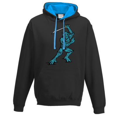 Motiv: Two-Tone Hoodie - Sword - bestimme auf Wunsch Details wie Produkt, Grösse, Farbe und Position selbst ! Motiv: Two-Tone Hoodie - Sword