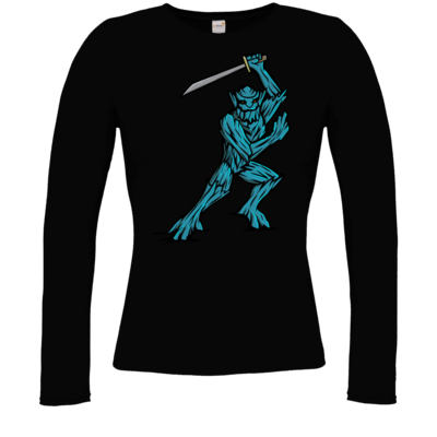 Motiv: Longsleeve Damen Organic - Sword - bestimme auf Wunsch Details wie Produkt, Grösse, Farbe und Position selbst ! Motiv: Longsleeve Damen Organic - Sword