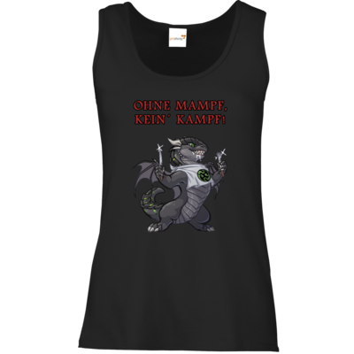 Motiv: Tank Top Damen Classic - Ulisses - Ohne Mampf kein Kampf - bestimme auf Wunsch Details wie Produkt, Grösse, Farbe und Position selbst ! Motiv: Tank Top Damen Classic - Ulisses - Ohne Mampf kein Kampf