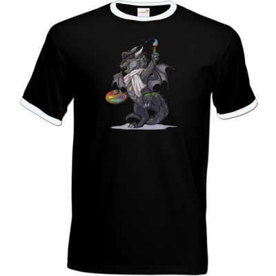 Motiv: T-Shirt Ringer - Ulisses - Chibi - Making of - bestimme auf Wunsch Details wie Produkt, Grösse, Farbe und Position selbst ! Motiv: T-Shirt Ringer - Ulisses - Chibi - Making of