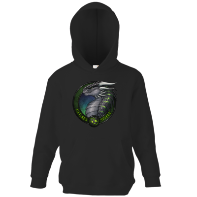 Motiv: Kids Hooded Sweat - Ulisses - Logo Ulisses-Spiele - bestimme auf Wunsch Details wie Produkt, Grösse, Farbe und Position selbst ! Motiv: Kids Hooded Sweat - Ulisses - Logo Ulisses-Spiele