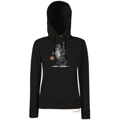 Motiv: Hoodie Damen Classic - Ulisses - Chibi - Making of - bestimme auf Wunsch Details wie Produkt, Grösse, Farbe und Position selbst ! Motiv: Hoodie Damen Classic - Ulisses - Chibi - Making of