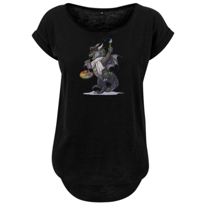 Motiv: Ladies Long Slub Tee - Ulisses - Chibi - Making of - bestimme auf Wunsch Details wie Produkt, Grösse, Farbe und Position selbst ! Motiv: Ladies Long Slub Tee - Ulisses - Chibi - Making of