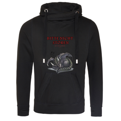 Motiv: Cross Neck Hoodie - Ulisses - Bitte nicht stören - bestimme auf Wunsch Details wie Produkt, Grösse, Farbe und Position selbst ! Motiv: Cross Neck Hoodie - Ulisses - Bitte nicht stören