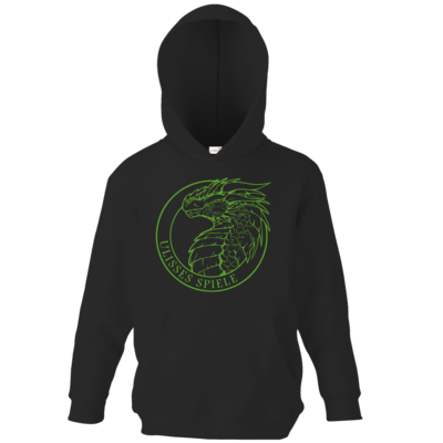 Motiv: Kids Hooded Sweat - Ulisses - Logo Outline - bestimme auf Wunsch Details wie Produkt, Grösse, Farbe und Position selbst ! Motiv: Kids Hooded Sweat - Ulisses - Logo Outline