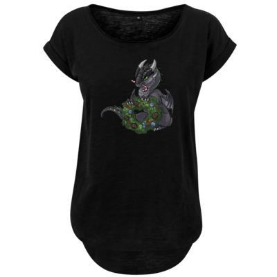 Motiv: Ladies Long Slub Tee - Ulisses - Chibi - Weihnachtsmotiv 2 - bestimme auf Wunsch Details wie Produkt, Grösse, Farbe und Position selbst ! Motiv: Ladies Long Slub Tee - Ulisses - Chibi - Weihnachtsmotiv 2
