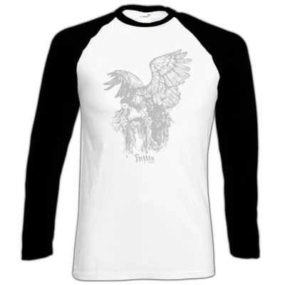 Motiv: Longsleeve Baseball T - HeXXen - Harpyie - bestimme auf Wunsch Details wie Produkt, Grösse, Farbe und Position selbst ! Motiv: Longsleeve Baseball T - HeXXen - Harpyie