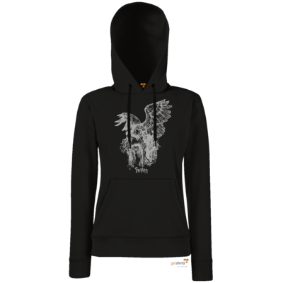 Motiv: Hoodie Damen Classic - HeXXen - Harpyie - bestimme auf Wunsch Details wie Produkt, Grösse, Farbe und Position selbst ! Motiv: Hoodie Damen Classic - HeXXen - Harpyie