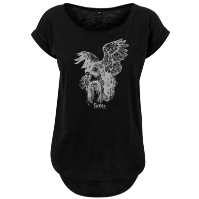 Motiv: Ladies Long Slub Tee - HeXXen - Harpyie - bestimme auf Wunsch Details wie Produkt, Grösse, Farbe und Position selbst ! Motiv: Ladies Long Slub Tee - HeXXen - Harpyie