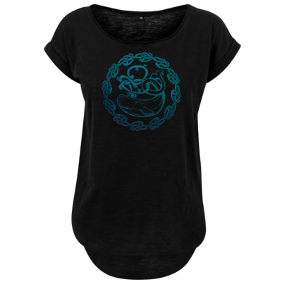 Motiv: Ladies Long Slub Tee - Götter - Swafnir - Symbol - bestimme auf Wunsch Details wie Produkt, Grösse, Farbe und Position selbst ! Motiv: Ladies Long Slub Tee - Götter - Swafnir - Symbol
