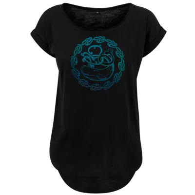 Motiv: Ladies Long Slub Tee - Götter - Swafnir - Symbol - bestimme auf Wunsch Details wie Produkt, Grösse, Farbe und Position selbst ! Motiv: Ladies Long Slub Tee - Götter - Swafnir - Symbol