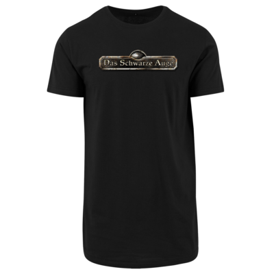 Motiv: Shaped Long Tee - Logos - Schriftzug Das Schwarze Auge - bestimme auf Wunsch Details wie Produkt, Grösse, Farbe und Position selbst ! Motiv: Shaped Long Tee - Logos - Schriftzug Das Schwarze Auge