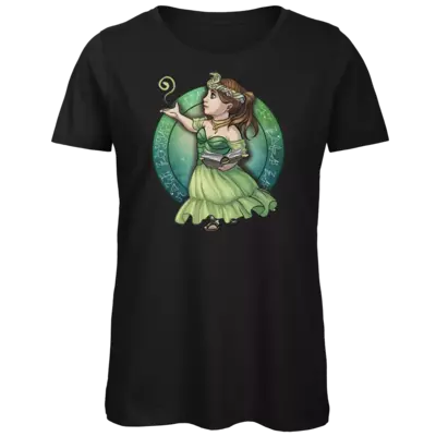 Motiv: Organic Lady T-Shirt - Götter - Hesinde - Chibi - bestimme auf Wunsch Details wie Produkt, Grösse, Farbe und Position selbst ! Motiv: Organic Lady T-Shirt - Götter - Hesinde - Chibi