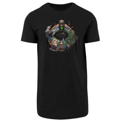 Motiv: Shaped Long Tee - Let's Plays - Das Buch Der Abenteuer - Chibi - bestimme auf Wunsch Details wie Produkt, Grösse, Farbe und Position selbst ! Motiv: Shaped Long Tee - Let's Plays - Das Buch Der Abenteuer - Chibi