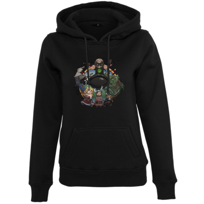 Motiv: Womens Heavy Hoody - Let's Plays - Das Buch Der Abenteuer - Chibi - bestimme auf Wunsch Details wie Produkt, Grösse, Farbe und Position selbst ! Motiv: Womens Heavy Hoody - Let's Plays - Das Buch Der Abenteuer - Chibi