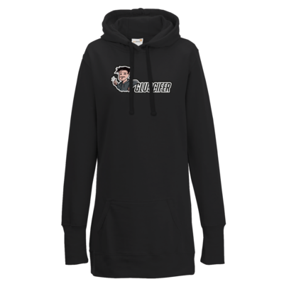 Motiv: Lady Longline Hoodie - Logo Glu3cifer - bestimme auf Wunsch Details wie Produkt, Grösse, Farbe und Position selbst ! Motiv: Lady Longline Hoodie - Logo Glu3cifer