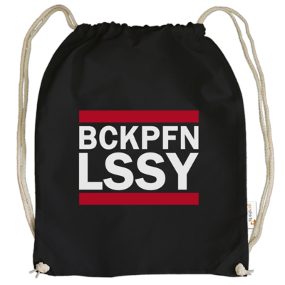 Motiv: Cotton Gymsac - BACKPFEIFENLISSY - bestimme auf Wunsch Details wie Produkt, Grösse, Farbe und Position selbst ! Motiv: Cotton Gymsac - BACKPFEIFENLISSY