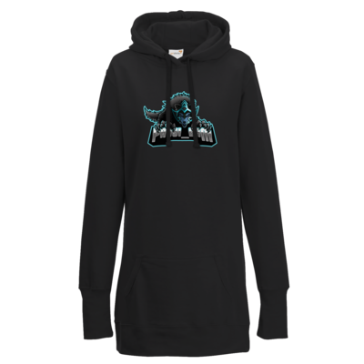 Motiv: Lady Longline Hoodie - Wolf - bestimme auf Wunsch Details wie Produkt, Grösse, Farbe und Position selbst ! Motiv: Lady Longline Hoodie - Wolf