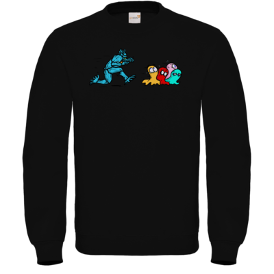 Motiv: Sweatshirt FAIR WEAR - Pac-Man - bestimme auf Wunsch Details wie Produkt, Grösse, Farbe und Position selbst ! Motiv: Sweatshirt FAIR WEAR - Pac-Man