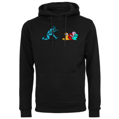 Motiv: Heavy Hoodie - Pac-Man - bestimme auf Wunsch Details wie Produkt, Grösse, Farbe und Position selbst ! Motiv: Heavy Hoodie - Pac-Man